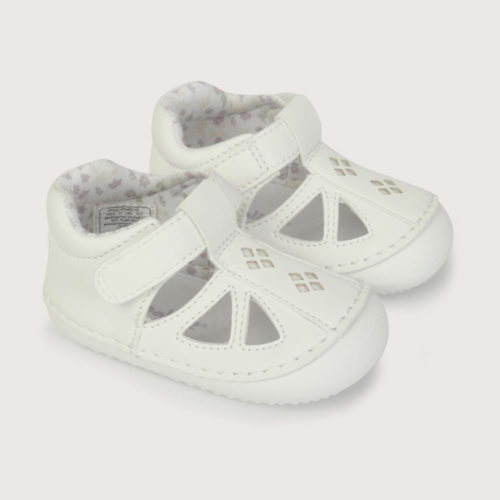 SANDALIA GATEADOR BLANCA DE NIÑA OPALINE - 1