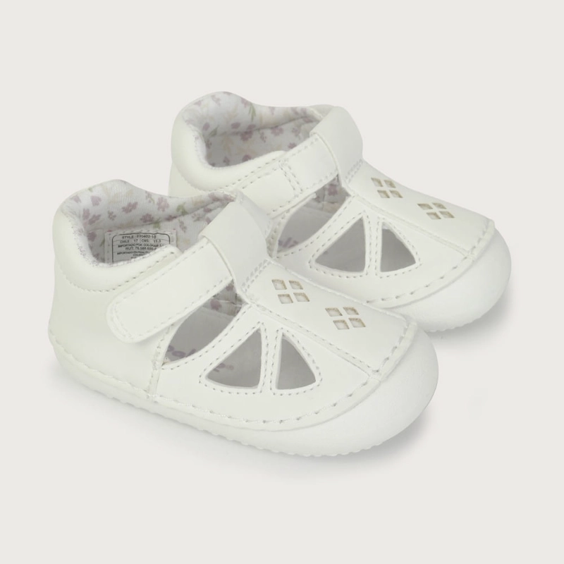 SANDALIA GATEADOR BLANCA DE NIÑA OPALINE - 1