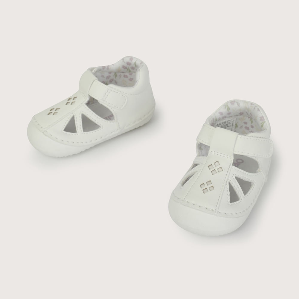 SANDALIA GATEADOR BLANCA DE NIÑA OPALINE - 4