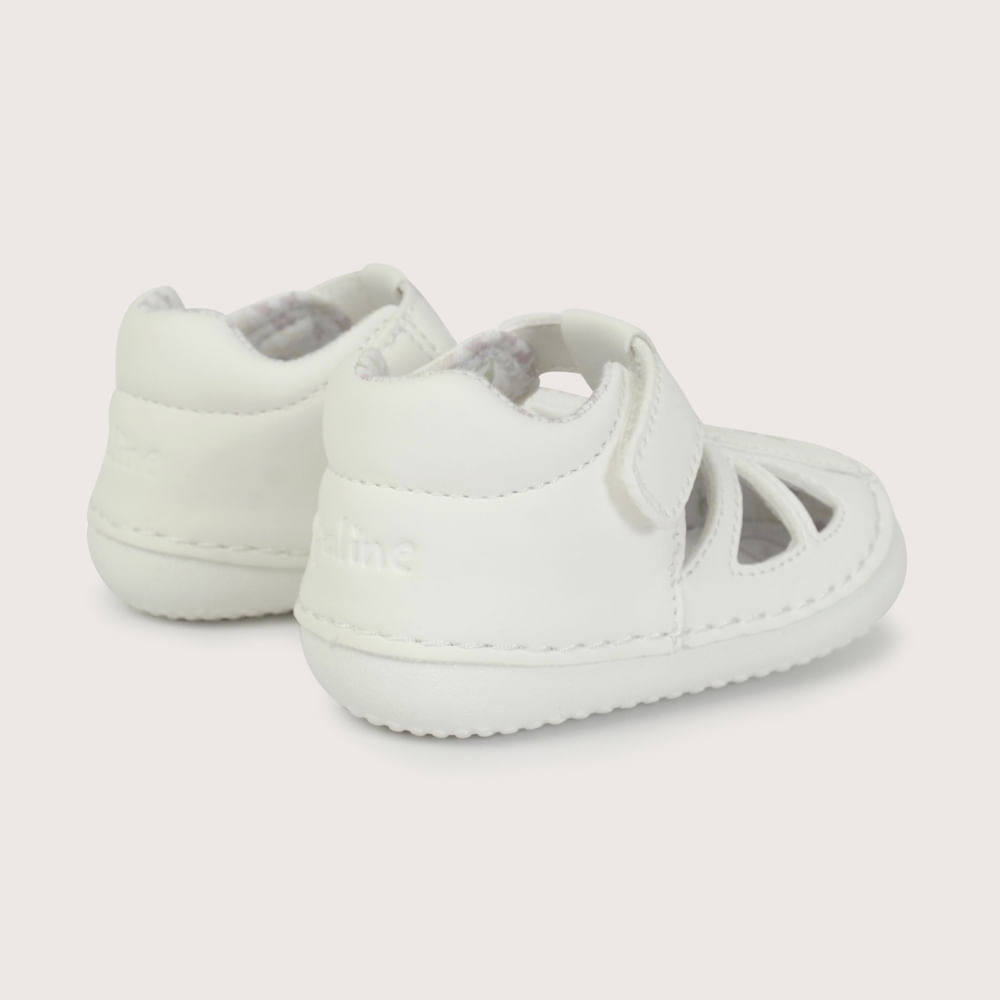 SANDALIA GATEADOR BLANCA DE NIÑA OPALINE - 5