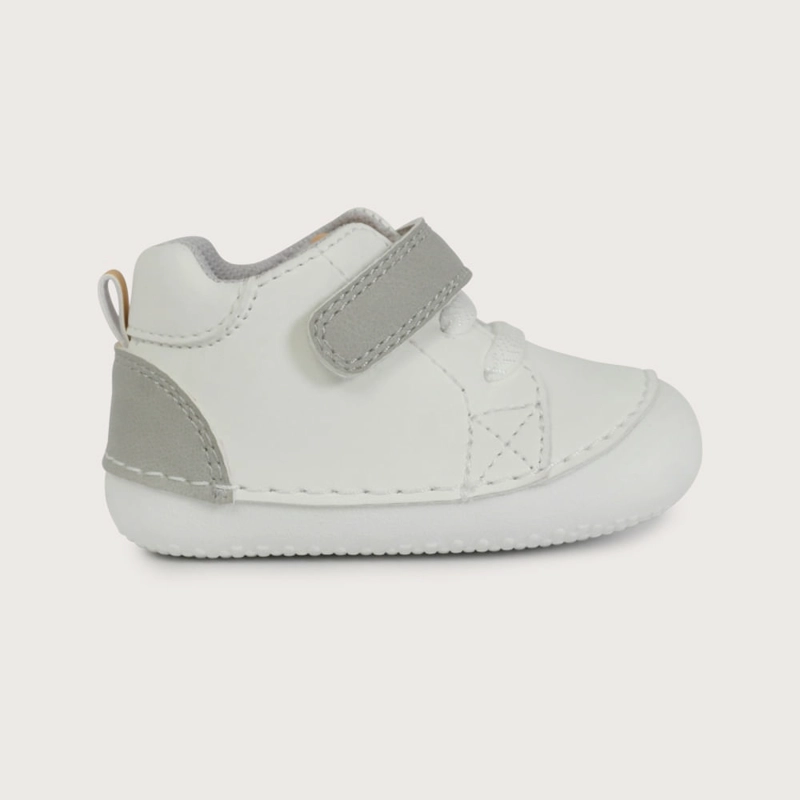 ZAPATILLA GATEADOR BLANCA DE NIÑO OPALINE - 2