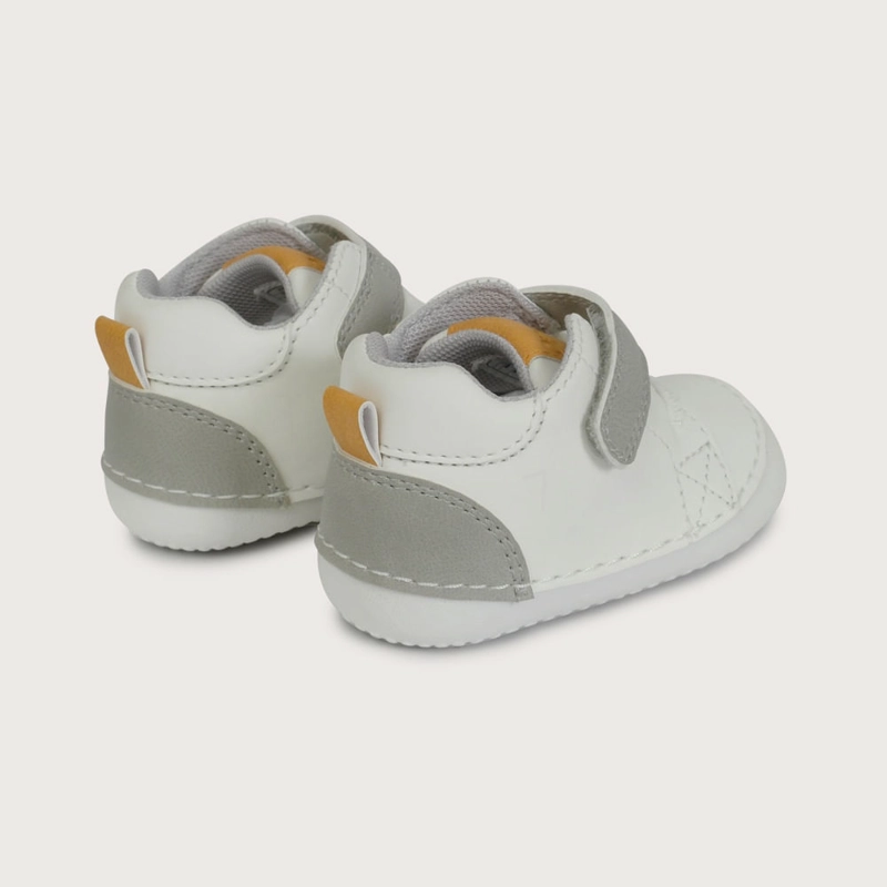 ZAPATILLA GATEADOR BLANCA DE NIÑO OPALINE - 5