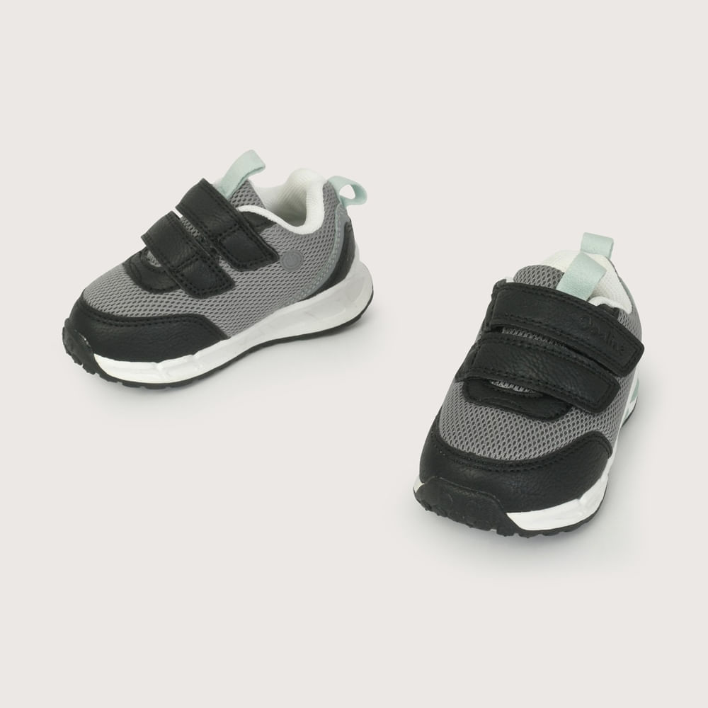 ZAPATILLA LUZ NEGRA DE NIÑO OPALINE - 4