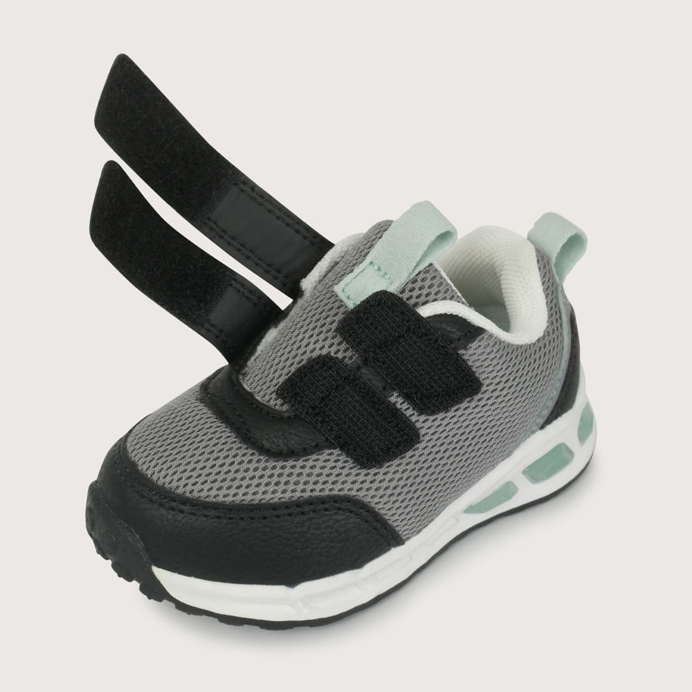 ZAPATILLA LUZ NEGRA DE NIÑO OPALINE - 6