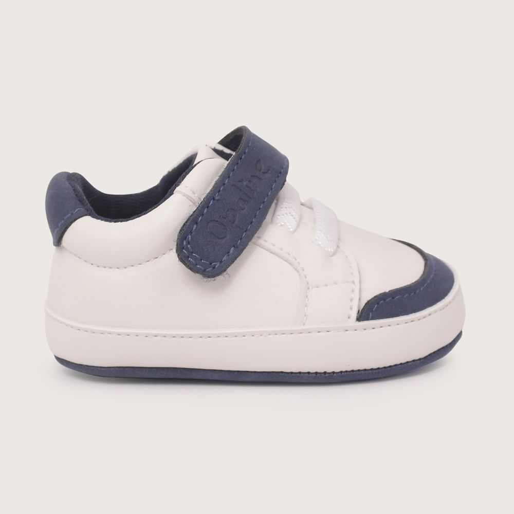 ZAPATILLA BEBE  BLANCA CON VELCRO DE NIÑO OPALINE - 2