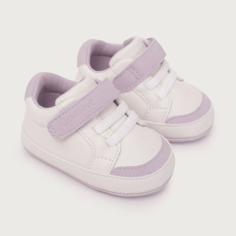ZAPATILLA BEBE BLANCA DE NIÑA OPALINE - 1