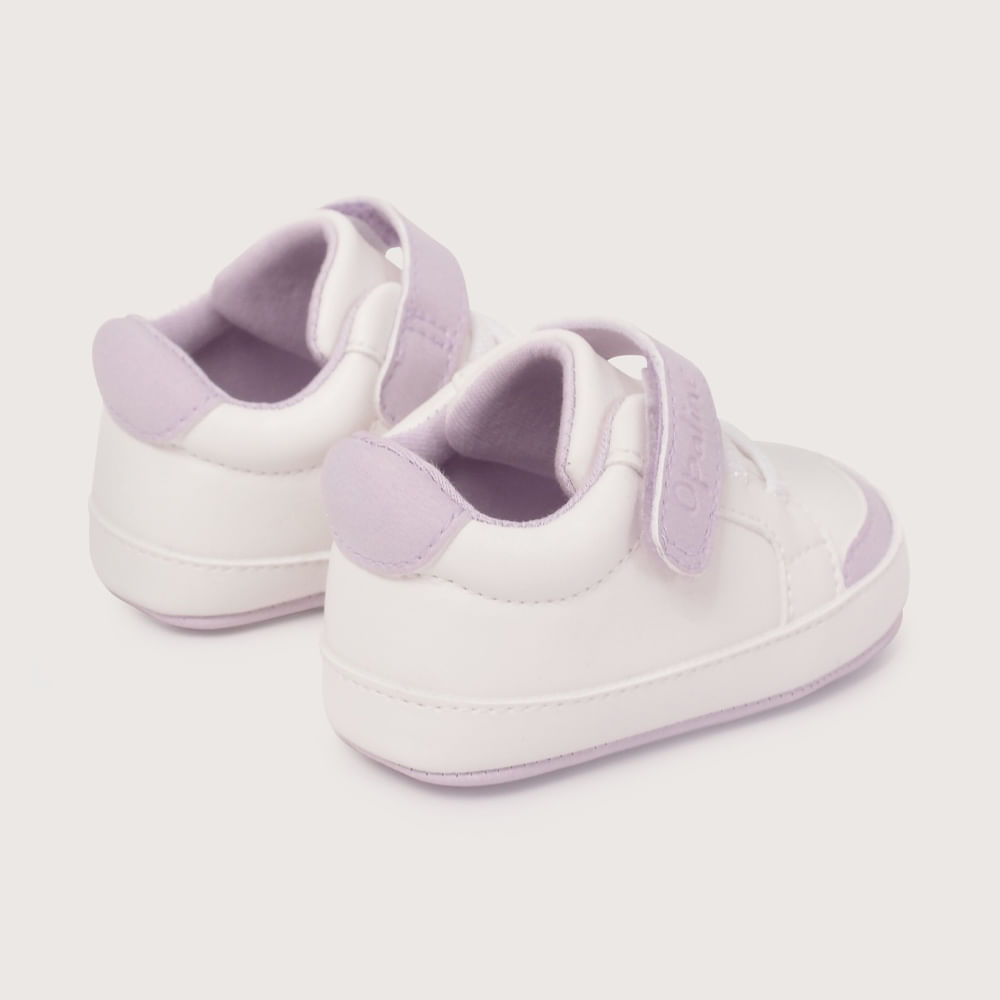 ZAPATILLA BEBE  BLANCA DE NIÑA OPALINE - 5