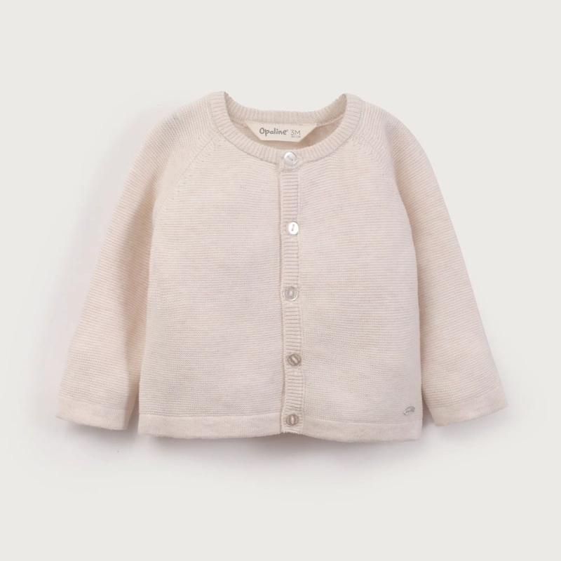 CHALECO BEIGE DE BEBE UNISEX OPALINE - 2