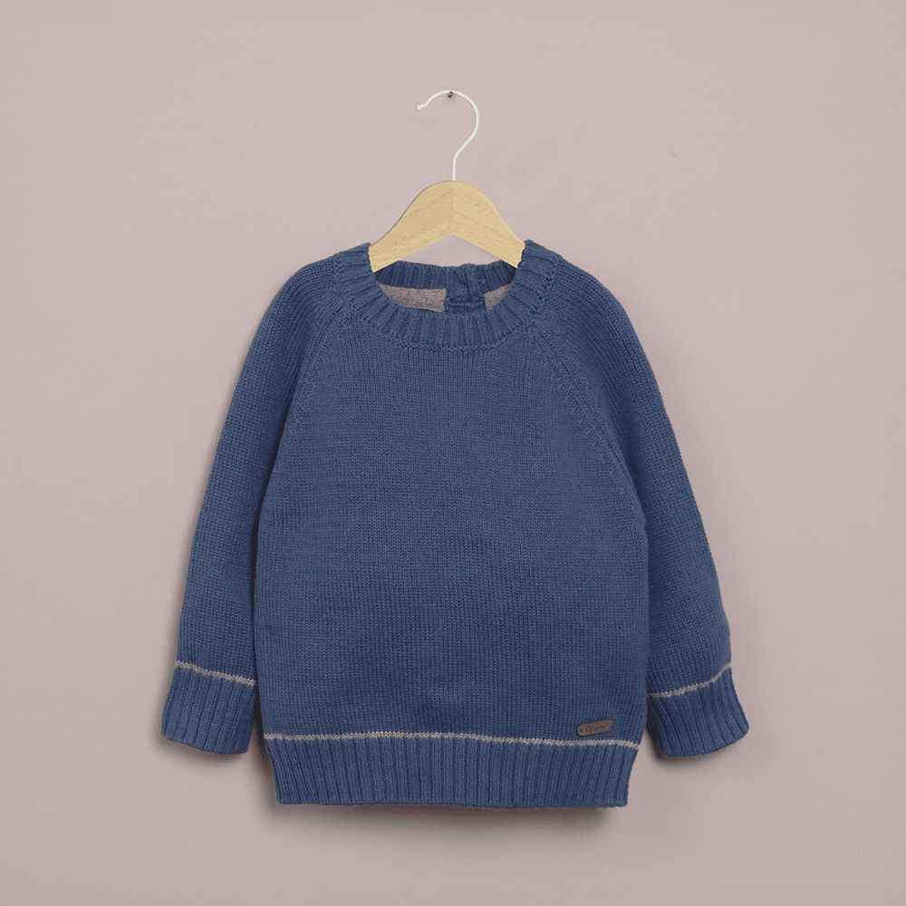 SWEATER AZUL DE NIÑO OPALINE - 1