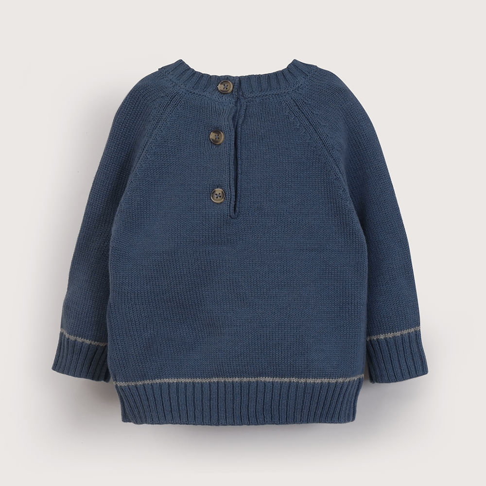 SWEATER AZUL DE NIÑO OPALINE - 3