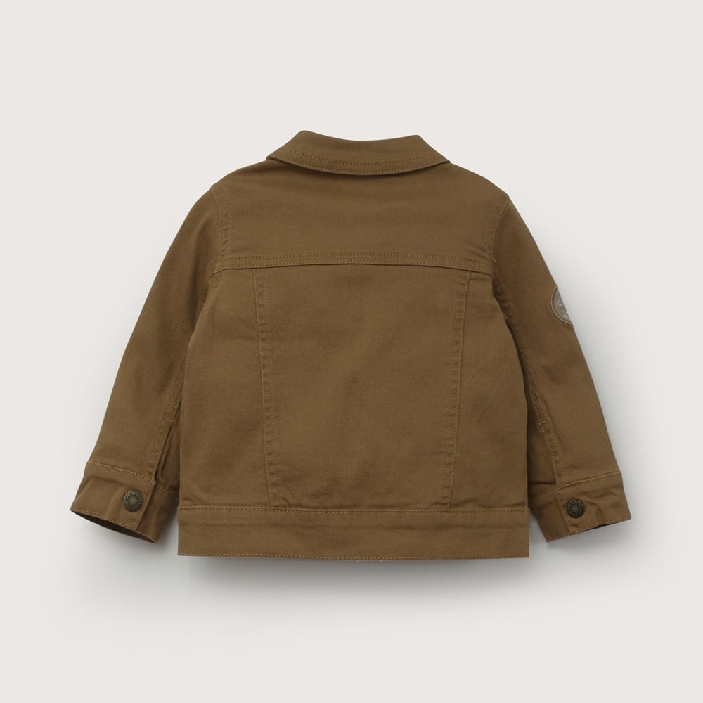 CHAQUETA DE GABARDINA CAFE  DE NIÑO OPALINE - 6