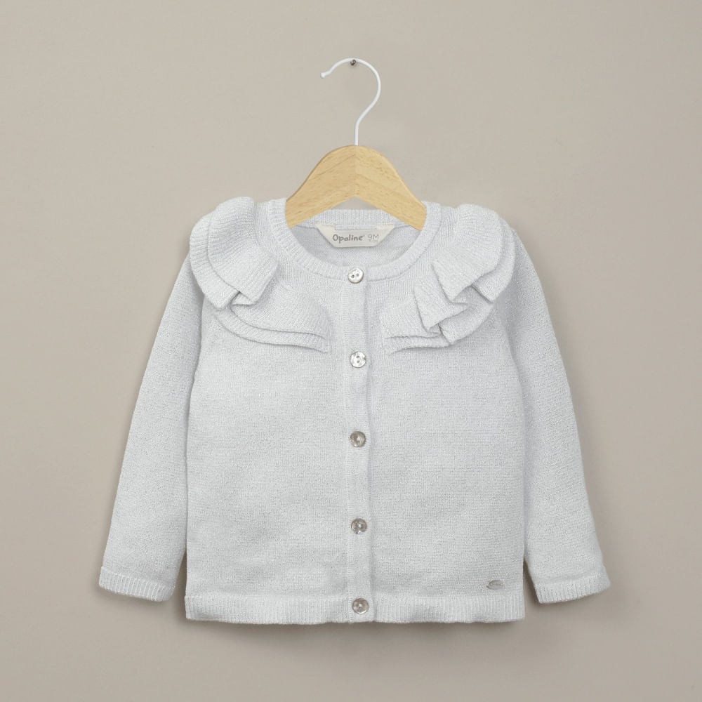 CHALECO GRIS DE NIÑA OPALINE - 1