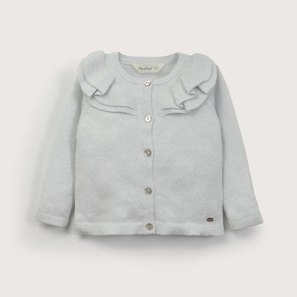 CHALECO GRIS DE NIÑA OPALINE - 2