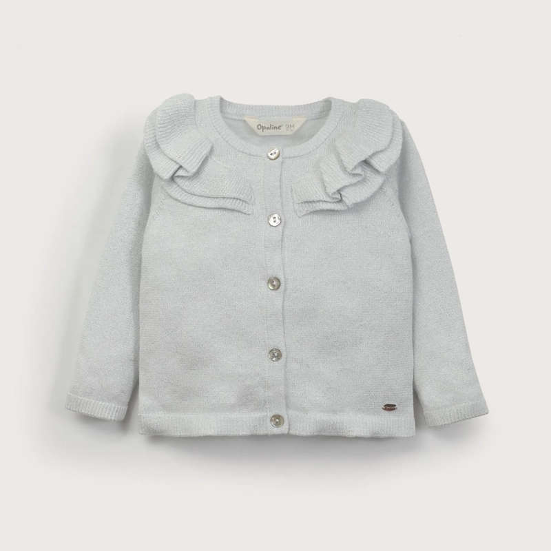 CHALECO GRIS DE NIÑA OPALINE - 2