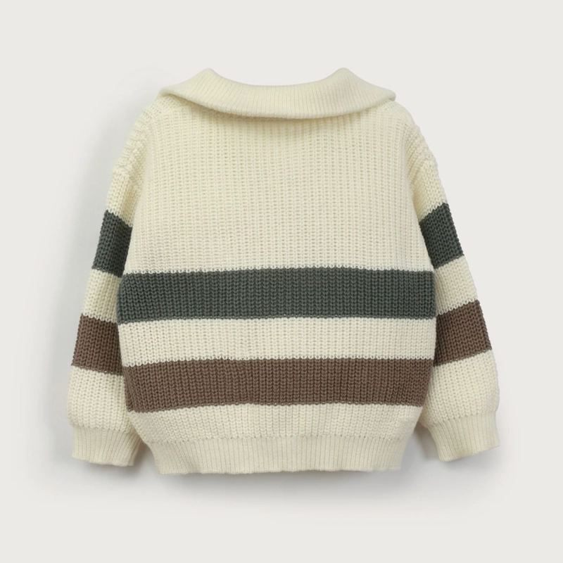 SWEATER CREMA CUELLO ALTO DE NIÑO OPALINE - 3