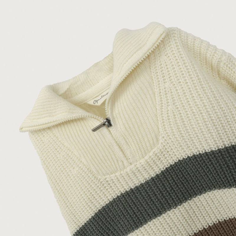 SWEATER CREMA CUELLO ALTO DE NIÑO OPALINE - 4