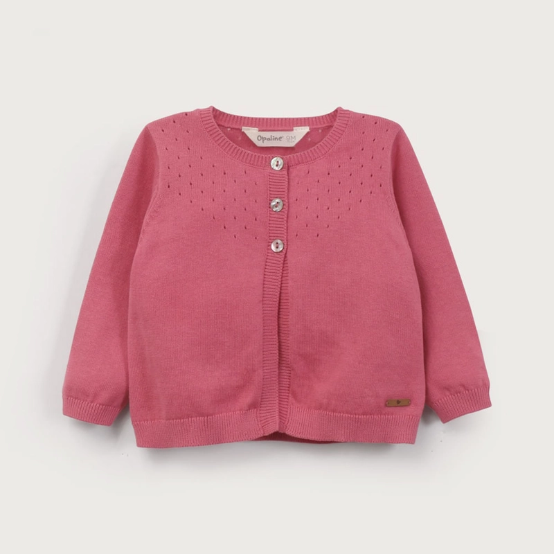 CHALECO FUCSIA DE NIÑA OPALINE - 2