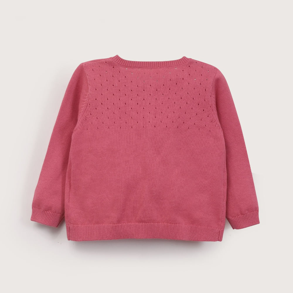 CHALECO FUCSIA DE NIÑA OPALINE - 6