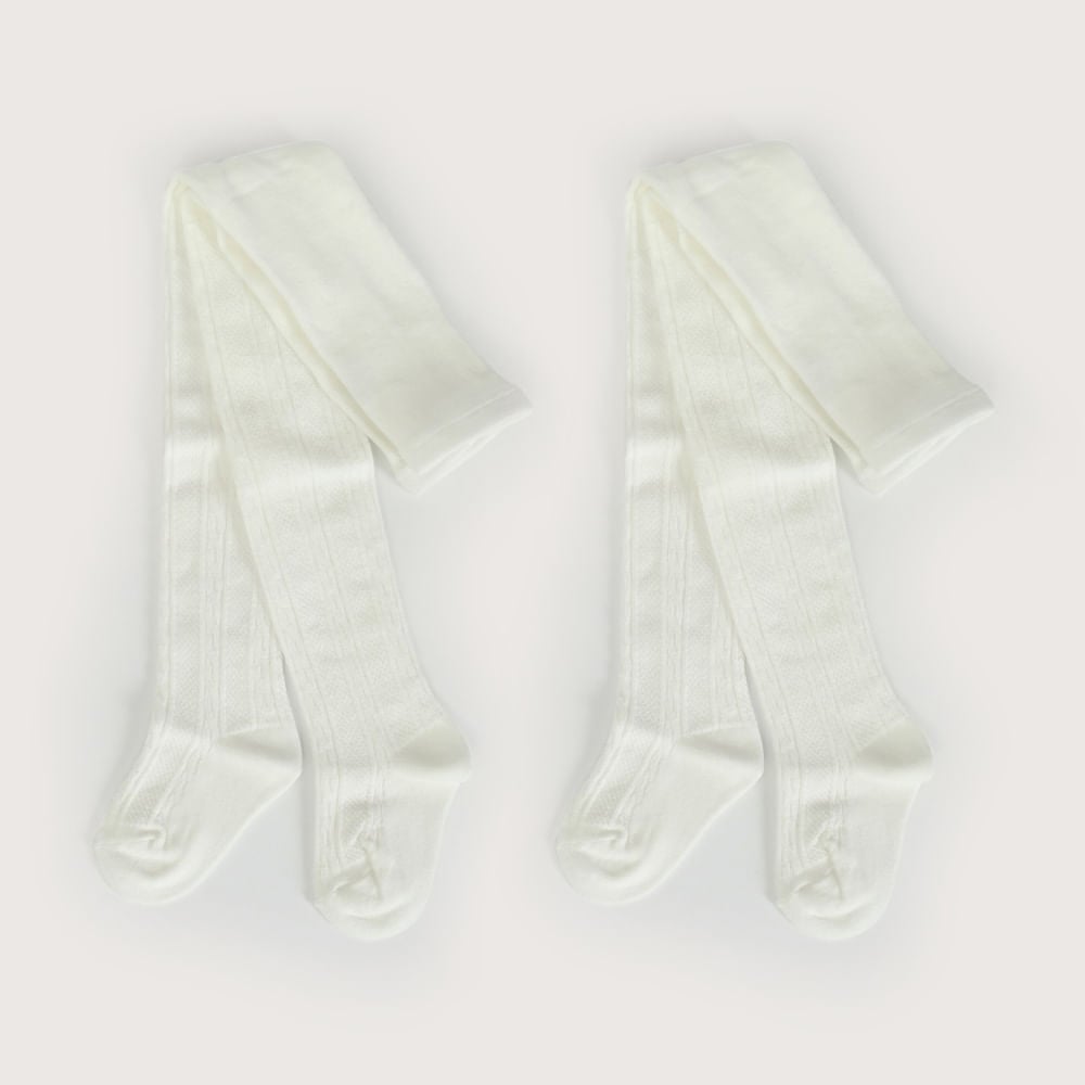 PACK 2 PANTY BALLERINA BLANCA DE NIÑA OPALINE - 1