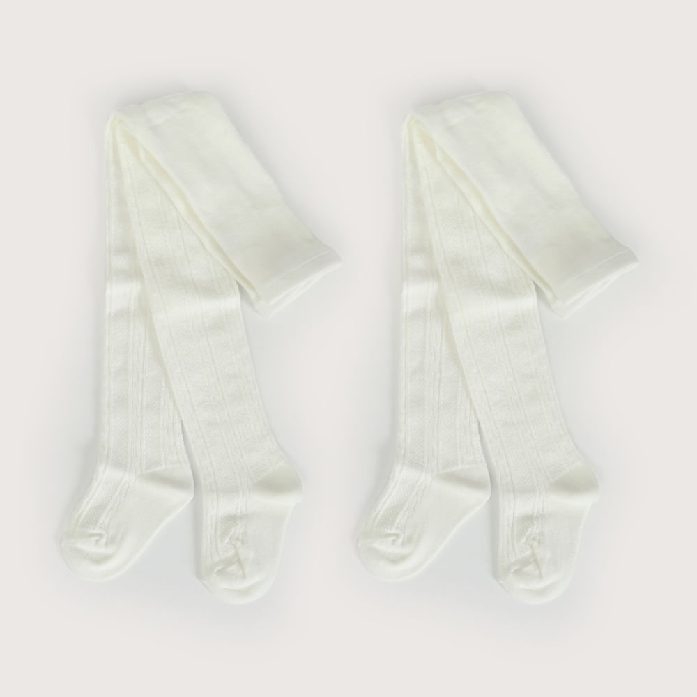 PACK 2 PANTY BALLERINA BLANCA DE NIÑA OPALINE - 1