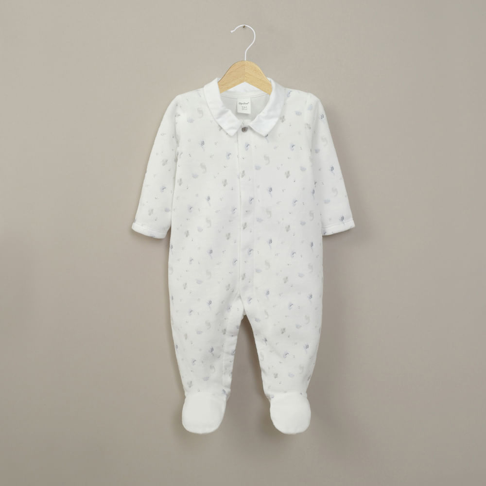 OSITO PLUSH BLANCO DE BEBE  NIÑO OPALINE - 1