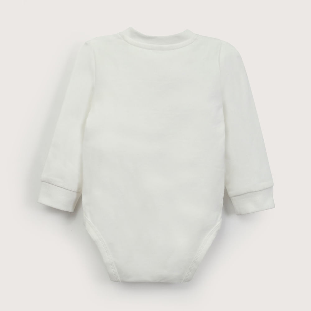 BODY BLANCO CON BOTONES DE BEBE  NIÑO OPALINE - 3