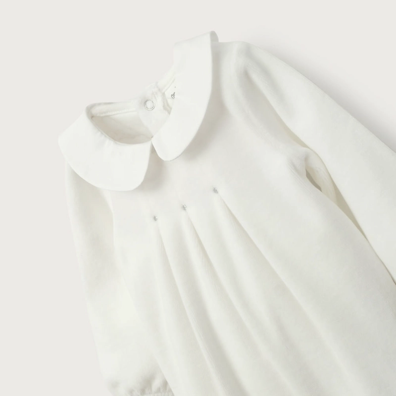 OSITO PLUSH BLANCO DE BEBE NIÑA OPALINE - 4