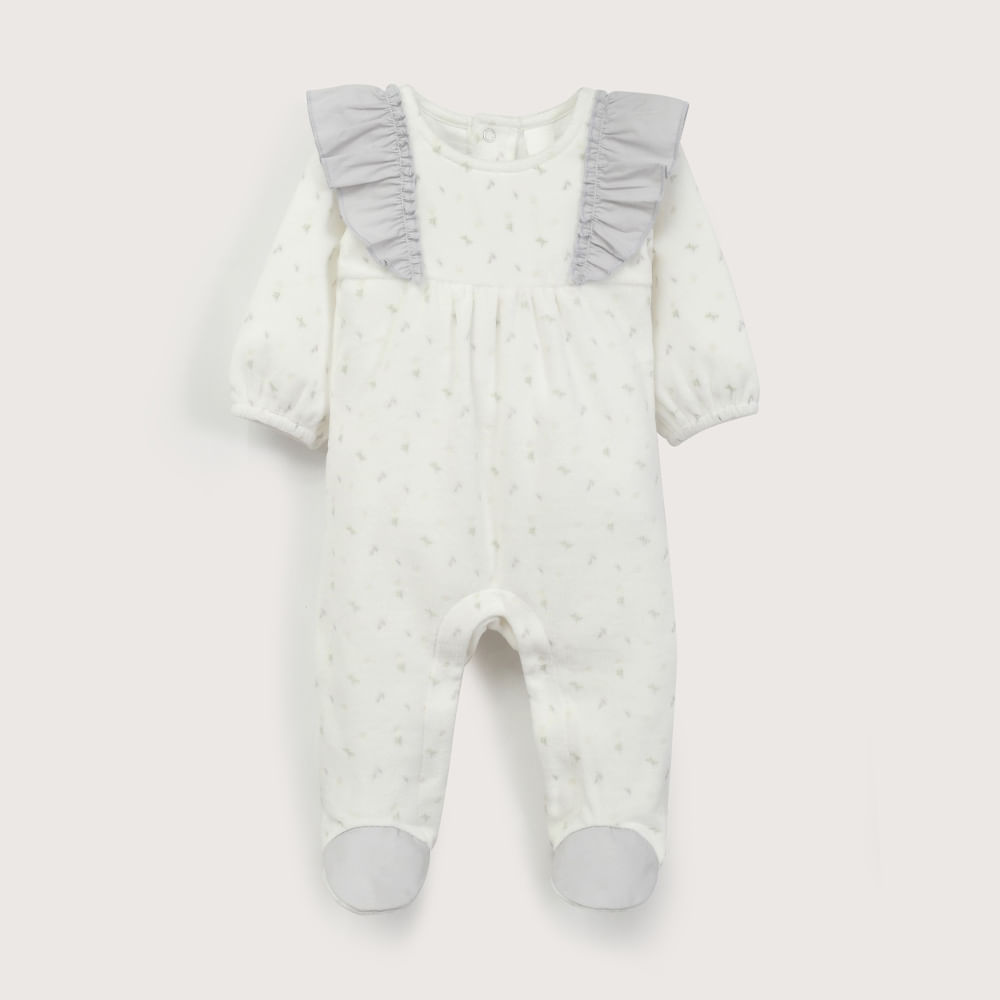 OSITO BLANCO ESTAMPADO DE BEBE  NIÑA OPALINE - 2