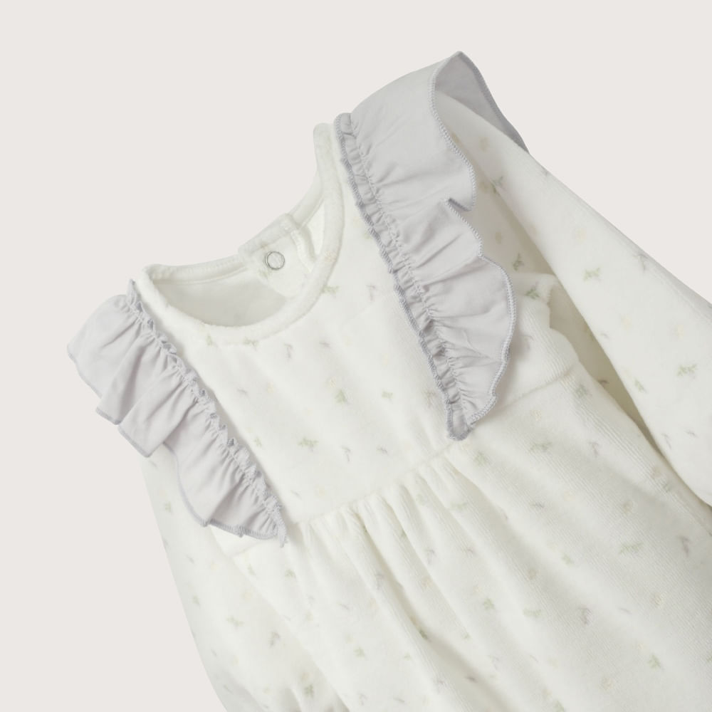 OSITO BLANCO ESTAMPADO DE BEBE  NIÑA OPALINE - 8