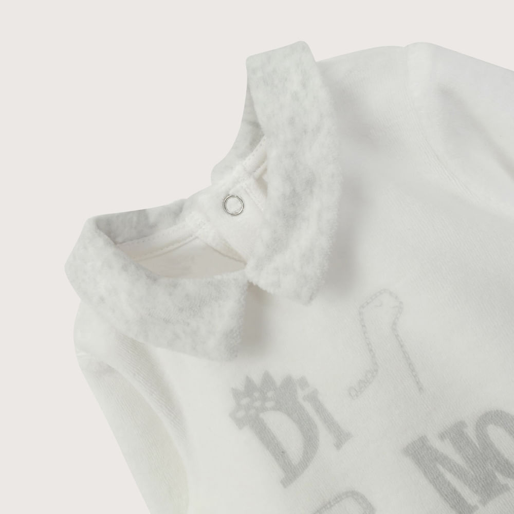 CONJUNTO PLUSH GRIS DE BEBE  NIÑO OPALINE - 5