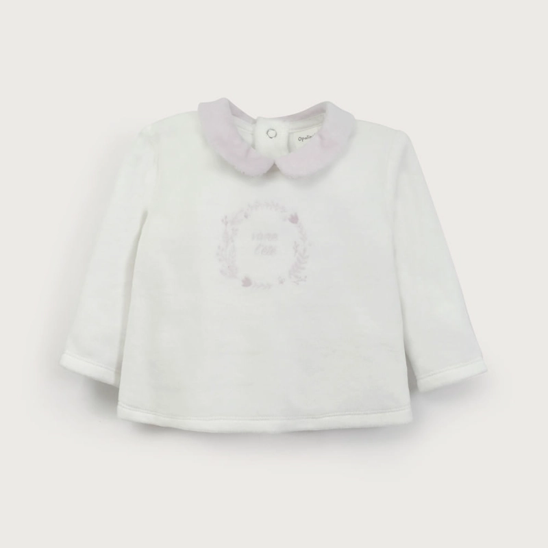 CONJUNTO PLUSH LILA DE BEBE NIÑA OPALINE - 3