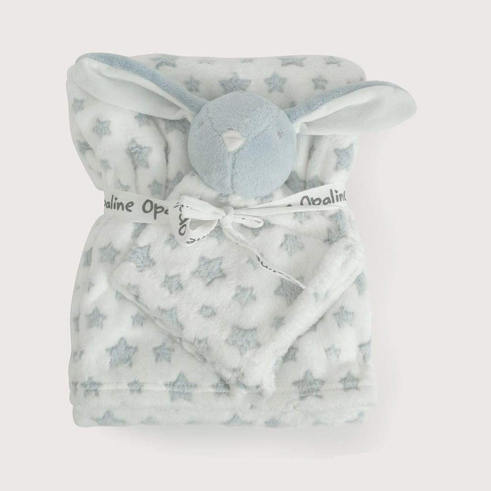 MANTA DE BEBE AZUL OPALINE - 2