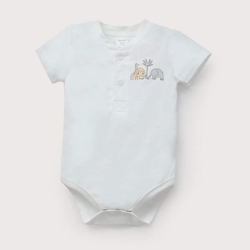 BODY BLANCO CON ESTAMPADO DE BEBE NIÑO OPALINE - 2