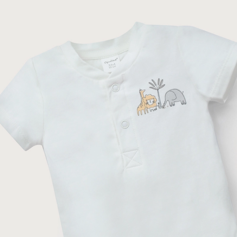 BODY BLANCO CON ESTAMPADO DE BEBE  NIÑO OPALINE - 4