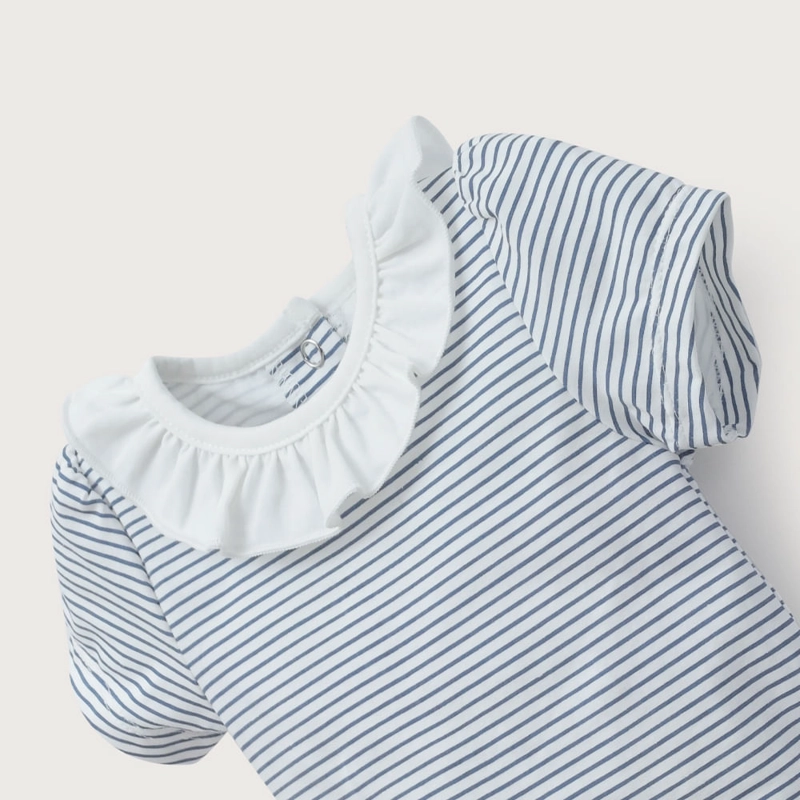 BODY RAYAS BLANCO DE BEBE  NIÑA OPALINE - 4