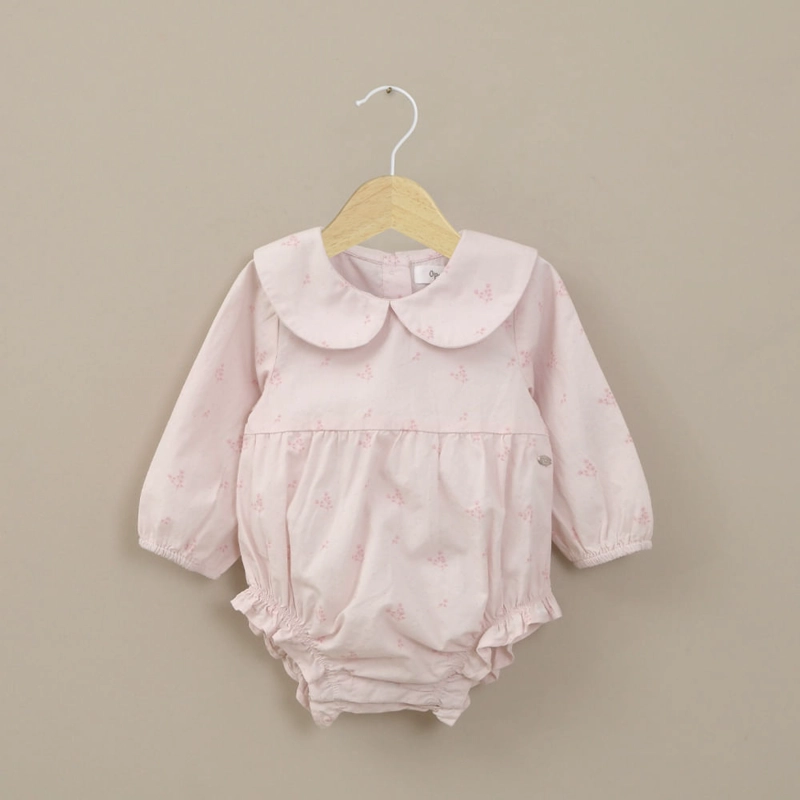 BOMBACHO MANGA LARGA ROSADO DE BEBE NINA OPALINE