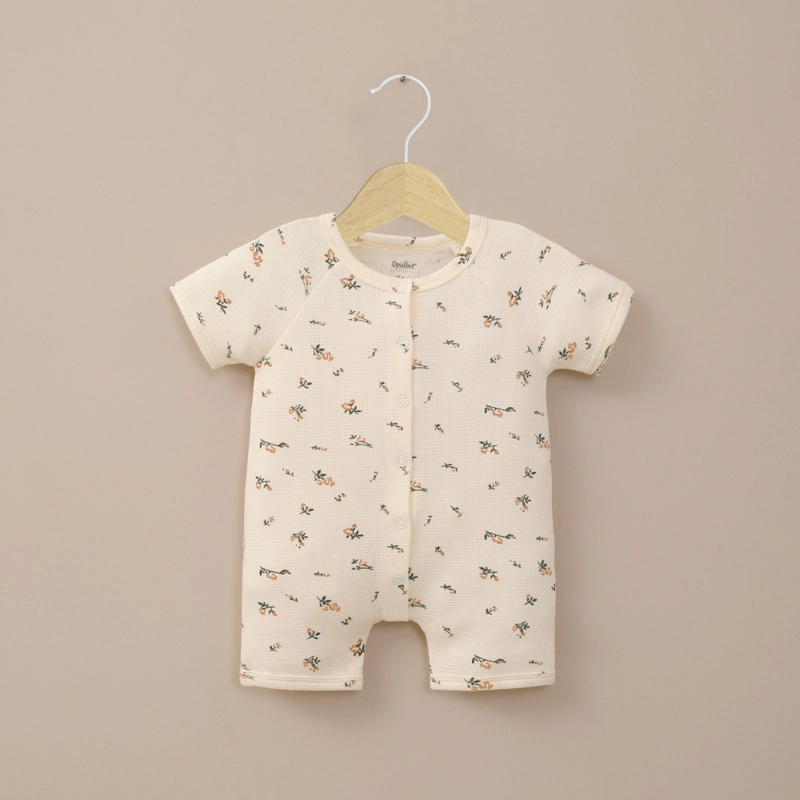BOMBACHO WAFFLE ESTAMPADO BLANCO DE BEBE  NIÑA OPALINE - 1
