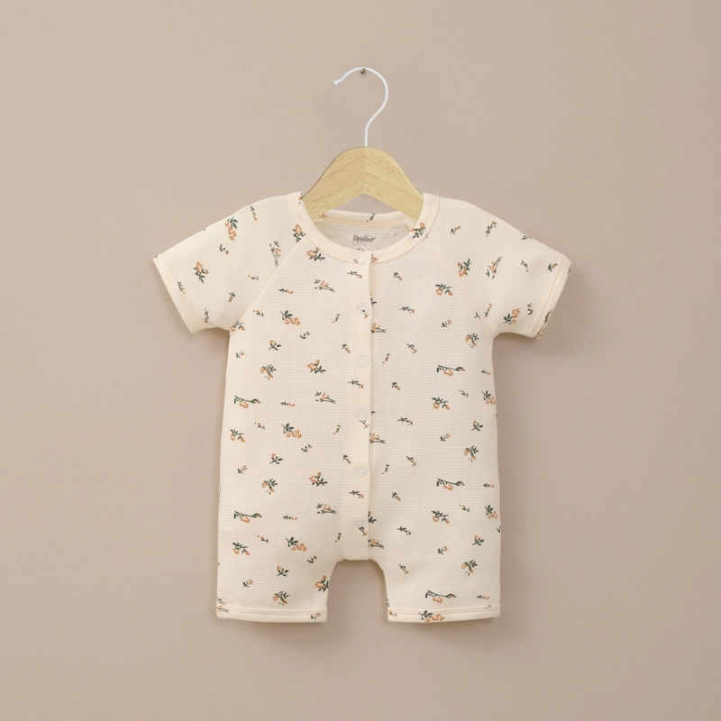 BOMBACHO WAFFLE ESTAMPADO BLANCO DE BEBE NIÑA OPALINE - 1