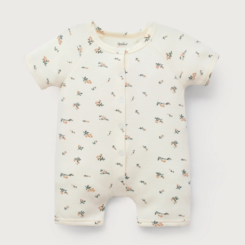 BOMBACHO WAFFLE ESTAMPADO BLANCO DE BEBE  NIÑA OPALINE - 2