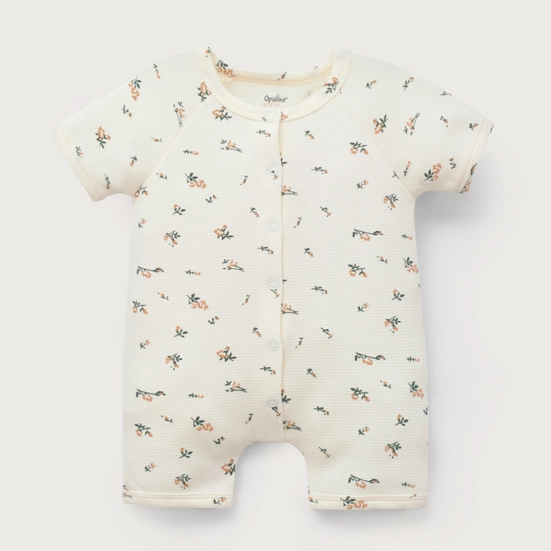 BOMBACHO WAFFLE ESTAMPADO BLANCO DE BEBE NIÑA OPALINE - 2