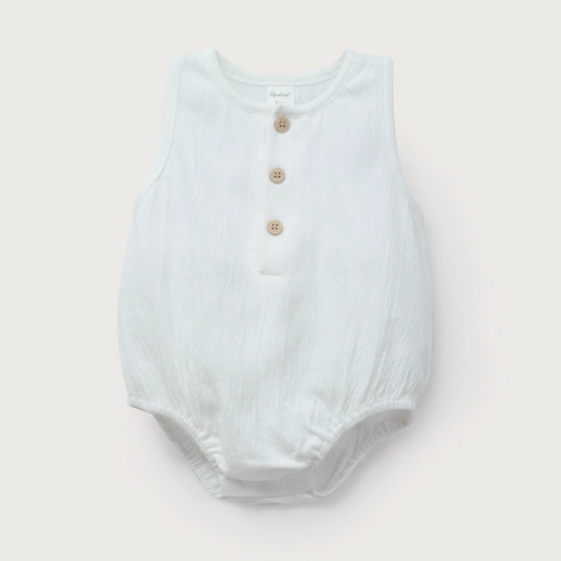 BOMBACHO BLANCO DE BEBE  NIÑA OPALINE - 2