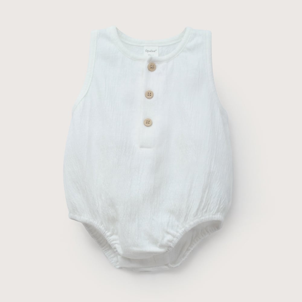 BOMBACHO BLANCO DE BEBE  NIÑA OPALINE - 2
