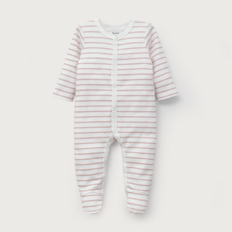 CONJUNTO 5 PIEZAS ROSADO CON LINEAS DE BEBE  NIÑA OPALINE - 3