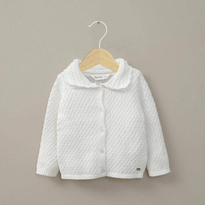 CHALECO CREMA DE NIÑA OPALINE - 1