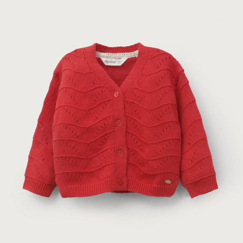 CHALECO ROJO DE NIÑA OPALINE - 2