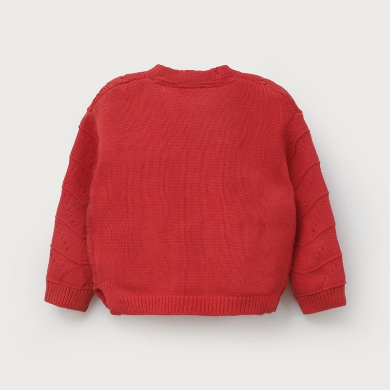 CHALECO ROJO DE NIÑA OPALINE - 3