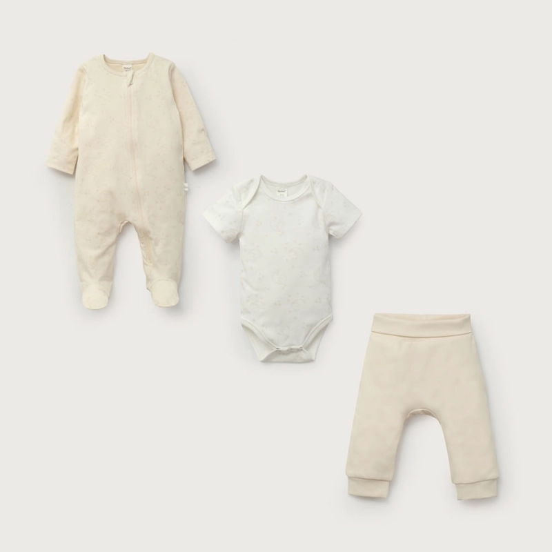 CONJUNTO 3 PIEZAS OSITO, BODY Y PANTALON DE BEBE UNISEX OPALINE - 2
