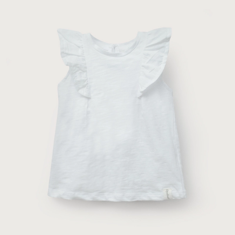CONJUNTO CALZA Y POLERA BLANCA DE NIÑA OPALINE - 3