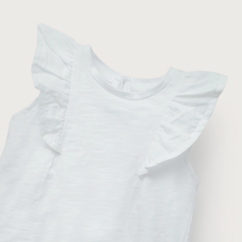 CONJUNTO CALZA Y POLERA BLANCA DE NIÑA OPALINE - 5