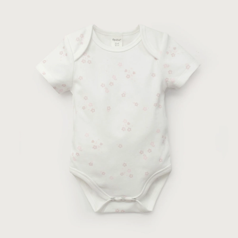 CONJUNTO 3 PIEZAS BODIES Y PANTALON ROSADO DE BEBE  NIÑA OPALINE - 3